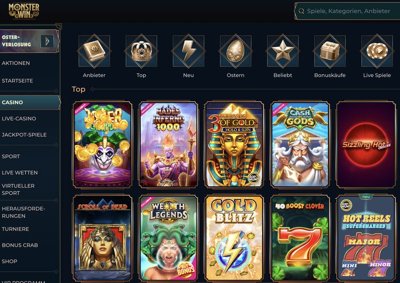 Monsterwin online casino, monsterwin casino deutschland